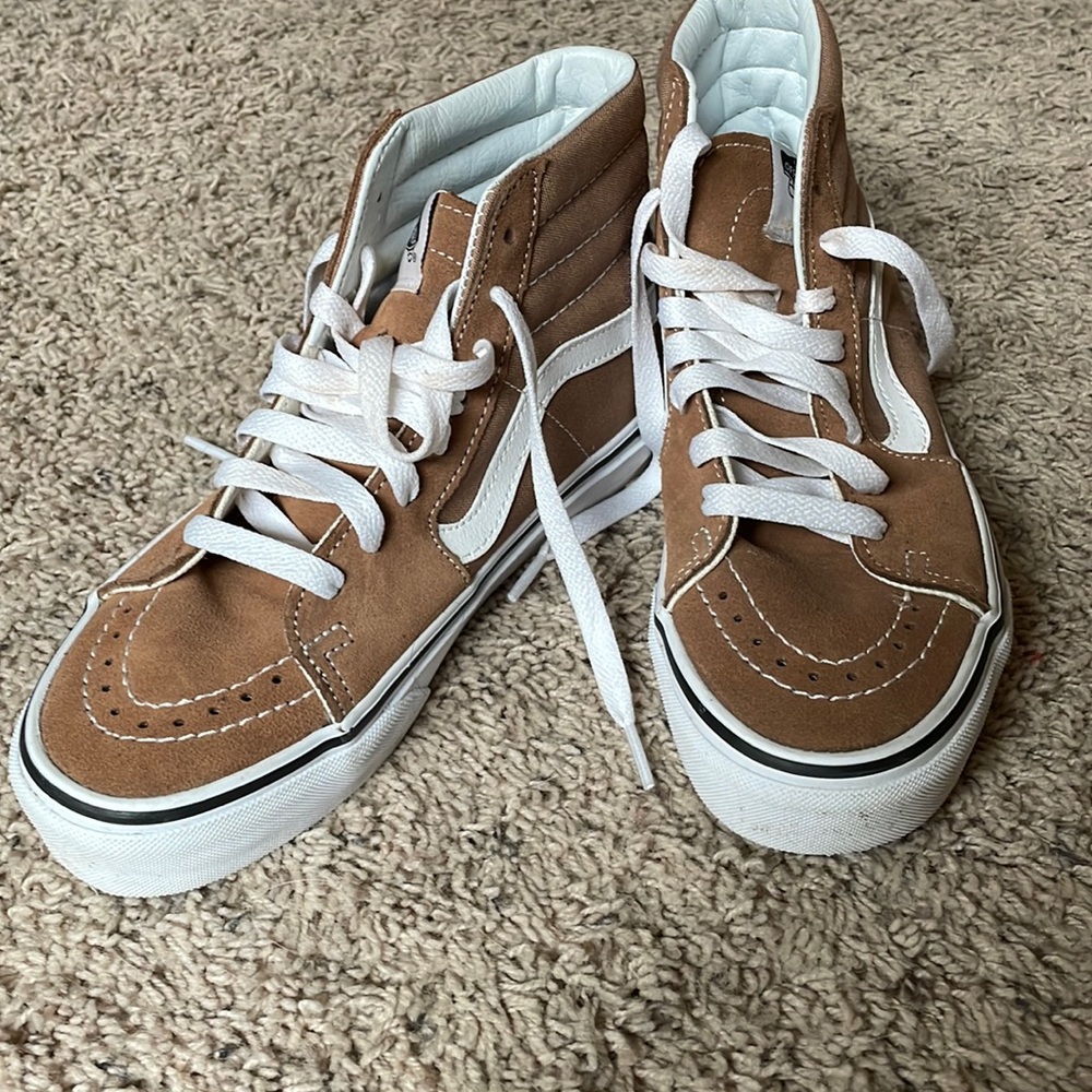 Brown Vans high tops, 6
